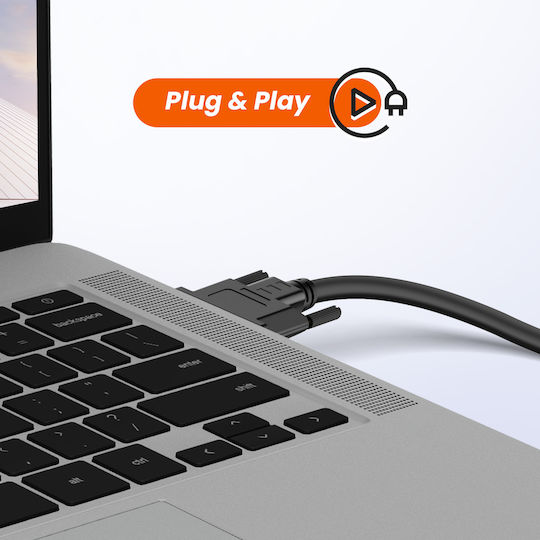 LinQ 1.5m DVI-D male to HDMI male Cable Black (A2090B)