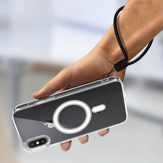 Калъф Magsafe Iphone X Xs Двукомпонентен Подсилени Ъгли Swissten Прозрачен