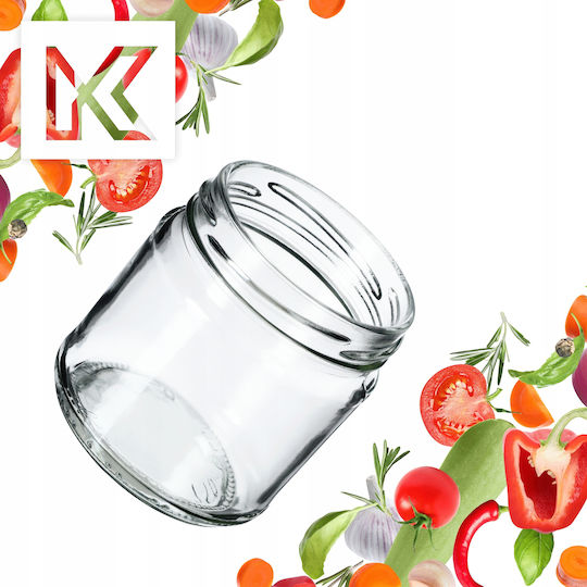 Kadax 100x Jar Jars 200ml Glass Preserves Jam Honey + Caps Fi66