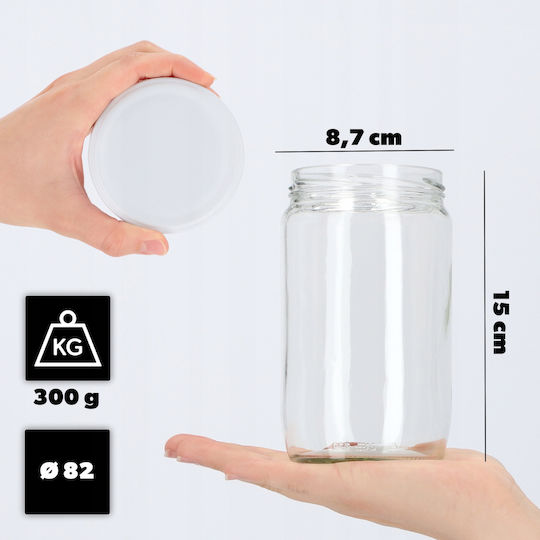 Kadax 8x Jar 720ml Glass Jars Preserves Pickles Honey Lids Fi82