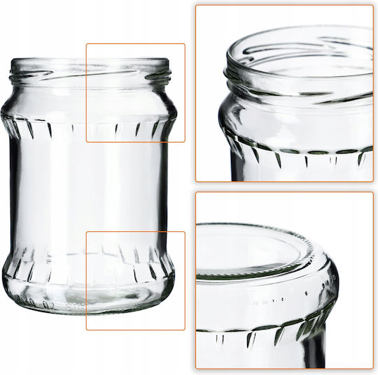 Kadax 8x Glasgefäß 500ml Einmachgläser Honig + Deckel Fi82