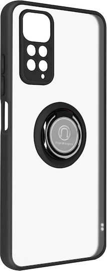 Case Xiaomi Redmi Note 11 11s Bi-material Metal Ring Black