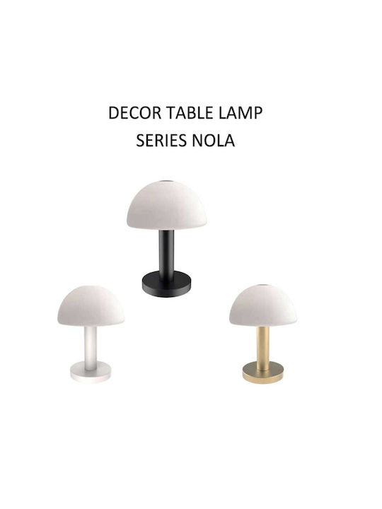 Elmark Decorative Lamp Mushroom with Socket for Bulb G9 White