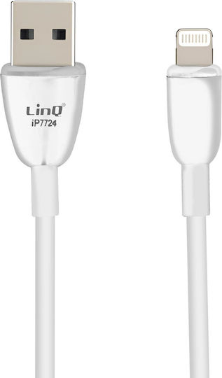 LinQ USB-A to Lightning Cable Λευκό 1.2m (IP7724)