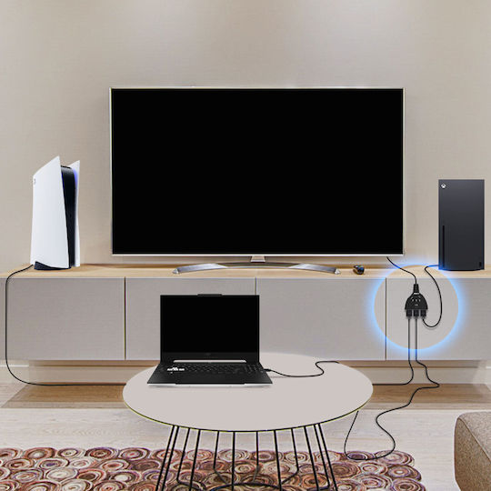 LinQ Μετατροπέας HDMI male σε HDMI 3x female 1τμχ VK-330