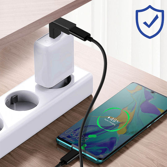 Usb-c Female Adapter Usb-c Male 90° Ultra-compact Black