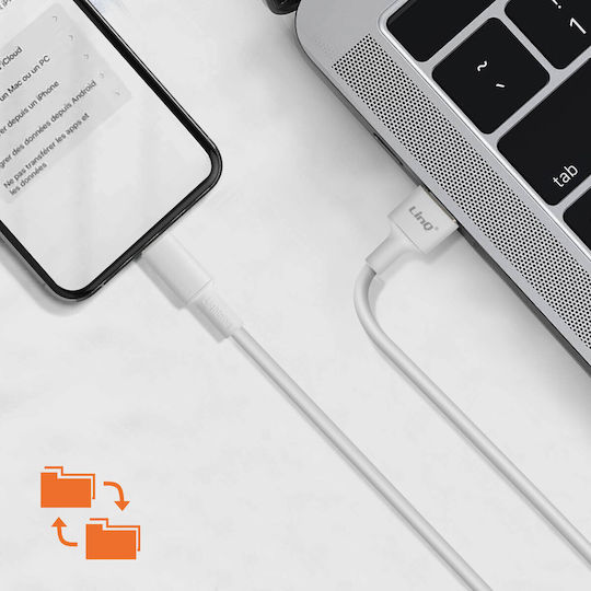 LinQ USB-A to Lightning Cable Λευκό 3m (i9-3M)