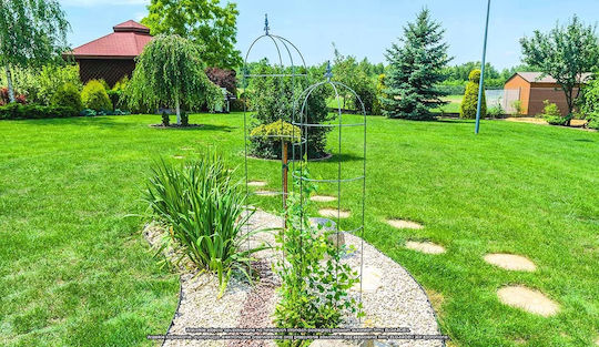 Kadax Metal Garden Obelisk Flower Garland 120cm
