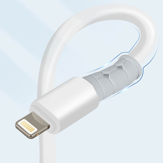 LinQ USB-A to Lightning Cable Λευκό 1.2m (IP7710)