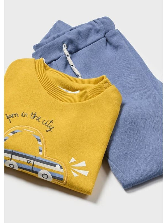 Mayoral Kids Sweatpants Set Yellow