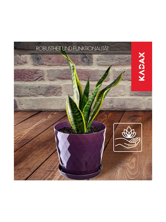 Kadax Plastic Pot Saucer Flower Pot Cover 30cm Purple Kadax Plastic Pot Saucer Flower Pot Cover 30cm Purple