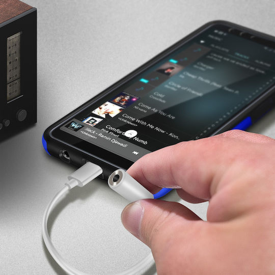 Avizar USB-C Männlich zu 3.5mm Weiblich Konverter Weiß 1Stück USBC-35-WH