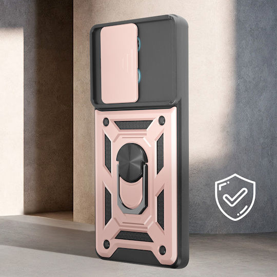 Avizar Ring Hülle Redmi Note 13 5G Stoßfeste Kamerahülle Roségold