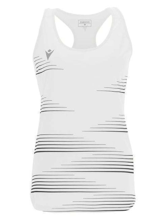 Singlet pentru Femei Bluză White/Black