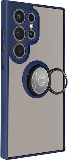 Avizar Case Samsung Galaxy S24 Ultra Metallic Ring Support Function Dark Blue