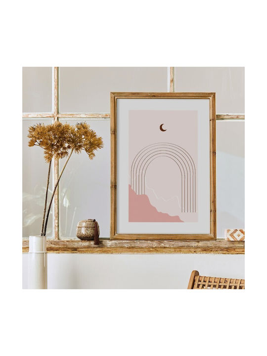 Walls Poster Half-moon On Rainbow 15x20cm