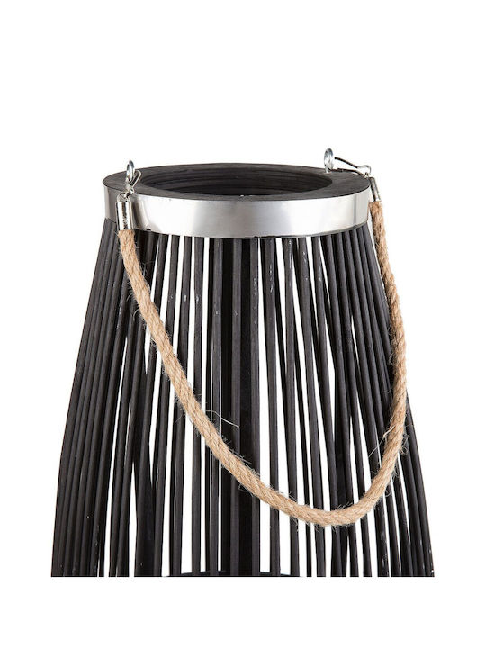 Beliani Wooden Black Lantern 72cm