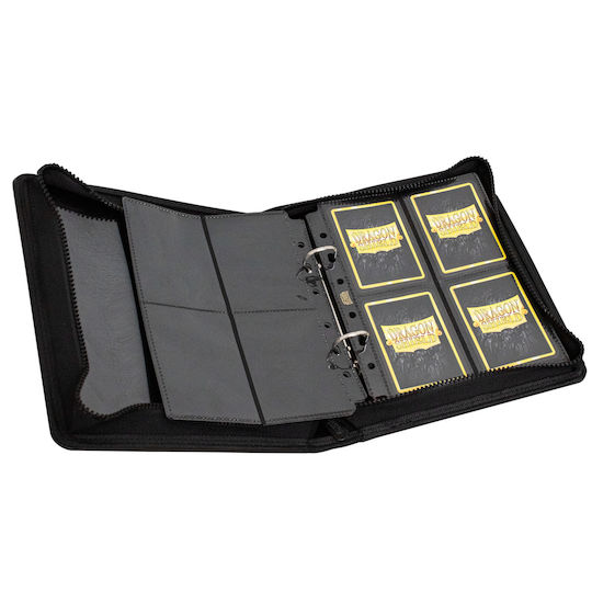 Dragon Shield Codex Zipster Binder 4-Pocket Standard Size Black