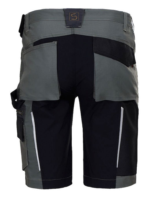 Stenso Stretch Reflectorizantă Bermudă de Lucru Verde