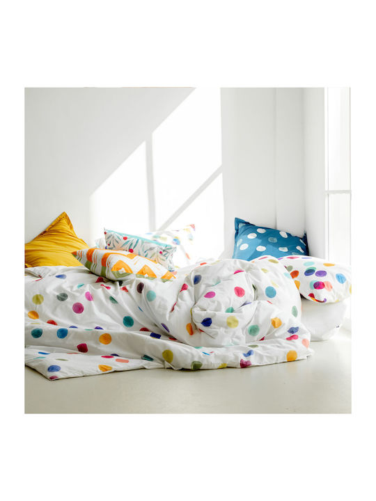 HappyFriday Duvet Cover Cotton Single 140x200 Confetti Colorful