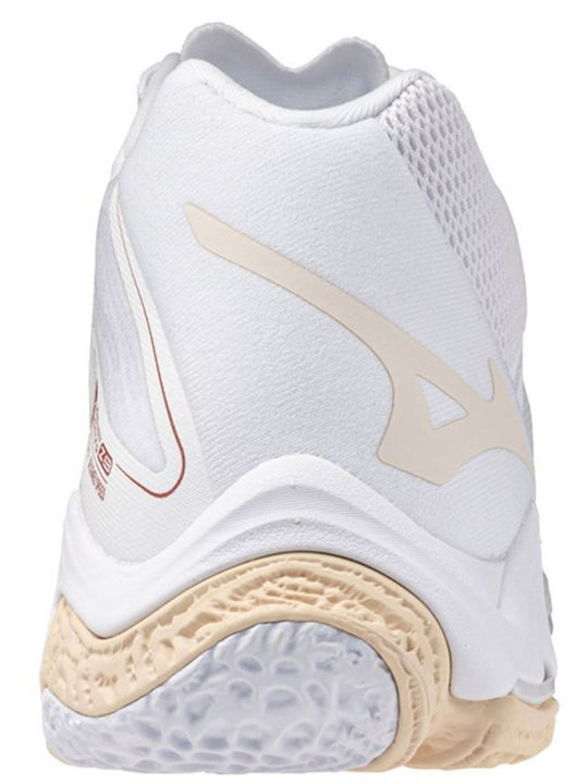 Mizuno Wave Lightning Z8 Mid Sport Shoes Volleyball White