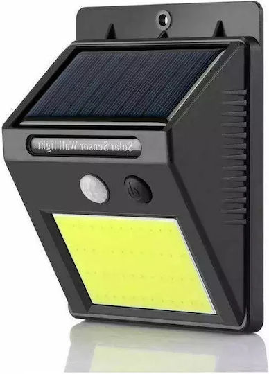 Set of 8 Wall Solar Lights Cold White 6500K with Motion Sensor and Photocell IP65