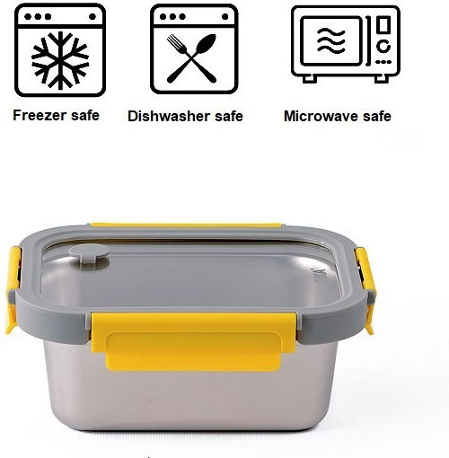 Pika Δοχείο Φαγητού Inox Ασημί 800ml