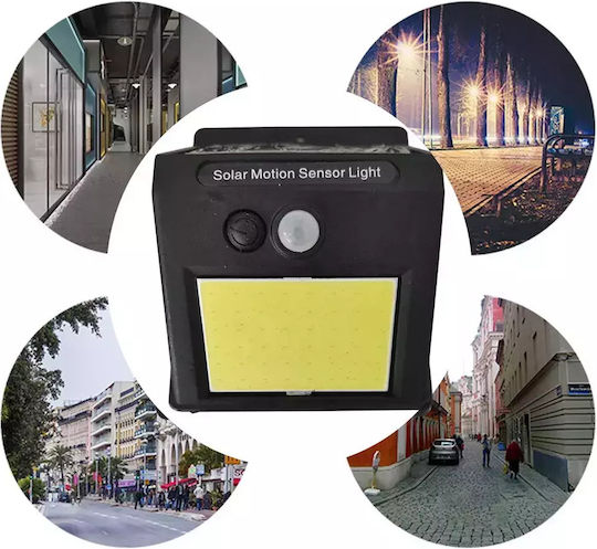 Set 10 Lămpi Solare de Perete Alb Rece 6500K cu Senzor de Mișcare și Fotocelulă IP65
