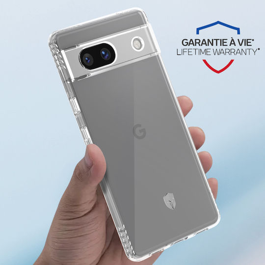 Force Case Case Pulse Google Pixel 7a Reinforced Lifetime Warranty Transparent