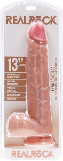 Shots Realistic Dildo with Scrotum & Suction Cup 33cm