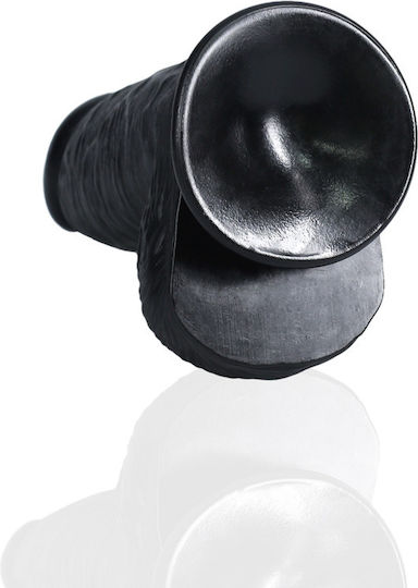 Shots Ρεαλιστικό Dildo με Όρχεις και Βεντούζα Μαύρο 20cm