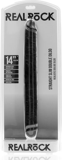 Shots Διπλό Dildo Μαύρο 35cm