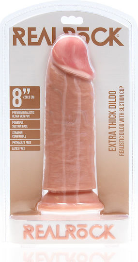 Shots Ρεαλιστικό Dildo με Βεντούζα Flesh 20cm