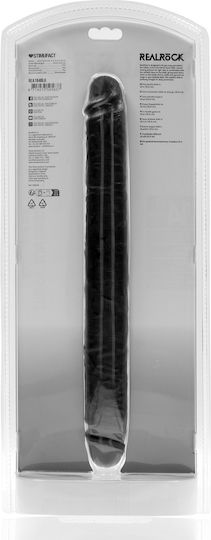 Shots Διπλό Dildo Μαύρο 35cm