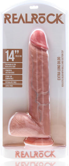 Shots Ρεαλιστικό Dildo με Όρχεις και Βεντούζα 35cm