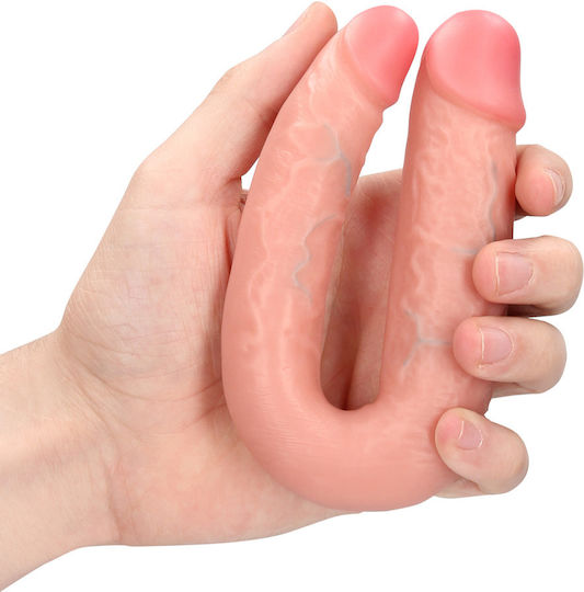 Shots Διπλό Dildo Flesh 15cm