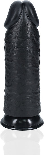 Shots Realistisches Dildo mit Hoden und Saugnapf Schwarz 23cm