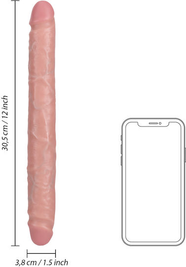 Shots Διπλό Dildo Flesh 30cm