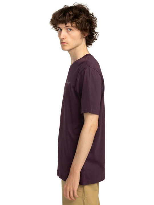 Element World Herren T-Shirt Kurzarm Plum Purple