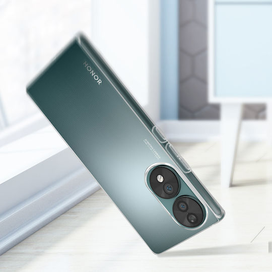 Honor 70 Hülle Silikon Gel Flexibel Dünn Leicht Bigben Transparent