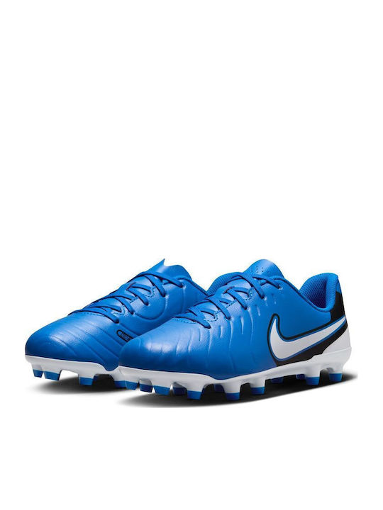 Jr Tiempo Legend 10 Kids Molded Soccer Shoes Blue