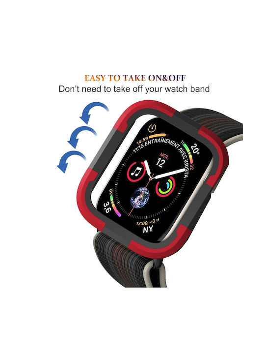 Silicone Case in Red color for Apple Watch Ultra 49mm