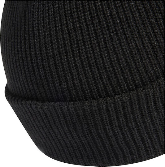 Essentials Beanie Unisex Beanie Knitted in Black color