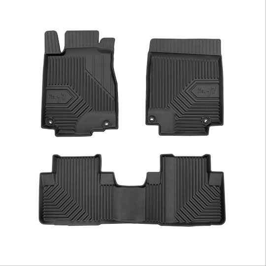 Frogum Set of Front and Rear Mats 4pcs for Nissan X-Trail 2021 Black