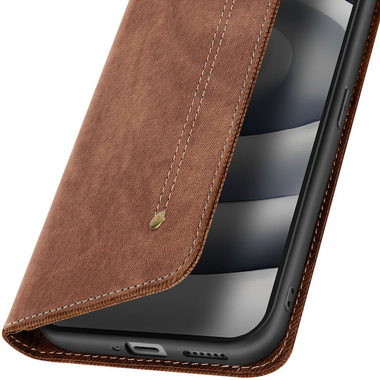 Avizar Folio Case Nothing Phone 2a Wallet Flap Light Brown
