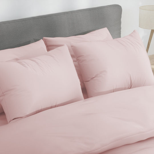 Nordic Paradise Комплект Плик за Завивка Памучен Кинг Сайз с 2 Калъфки 220x240 Soft Pink