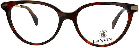 Lanvin Γυναικείος Σκελετός Γυαλιών Cat Eye Καφέ LNV2614-214