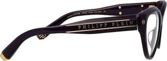 Philipp Plein Women's Acetate Cat Eye Purple Prescription Eyeglass Frame VPP052M 09NU