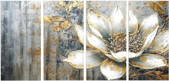 Naklejkomania Vierfache Gemälde auf Leinwand 60x120cm