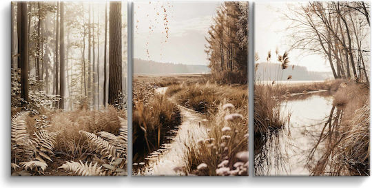 Naklejkomania Dreifach Gemälde auf Leinwand 60x120cm